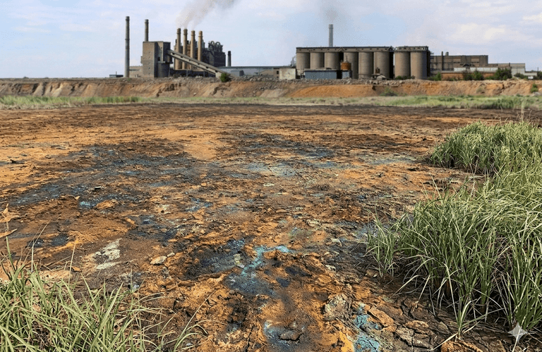 Photo illustrant la réhabilitation de sols contaminés